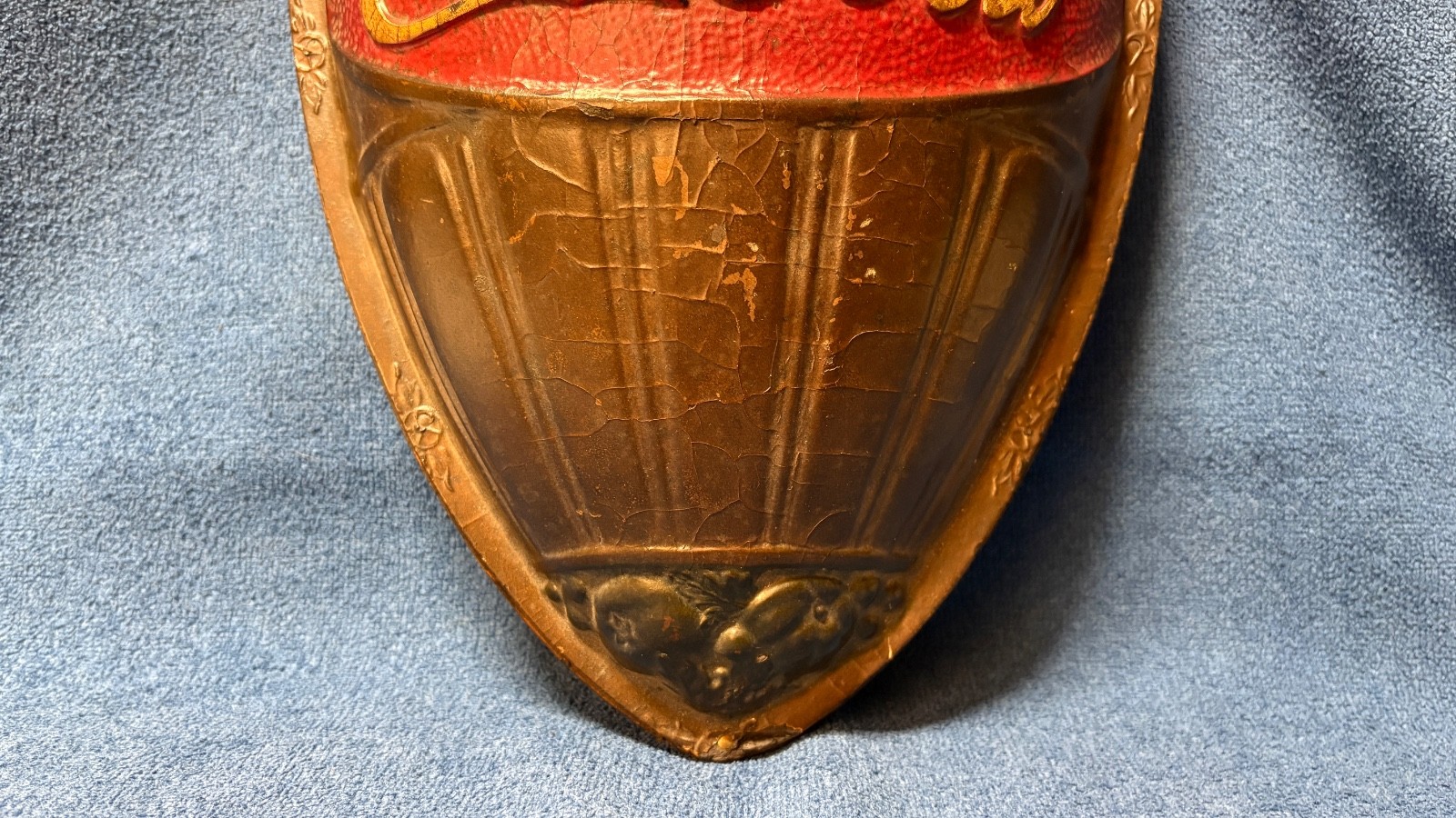 Coca Cola Original Wall Pocket Sconce Scarce Coke c.1925 Advertising Wall Sign