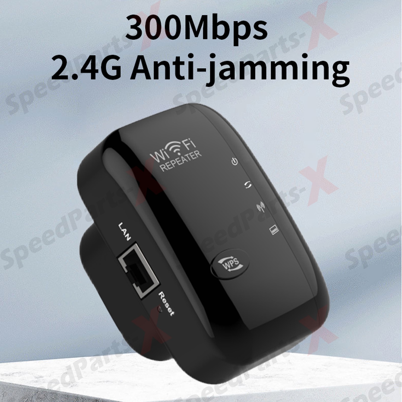 WiFi Range Extender Internet Booster Wireless Signal Repeater Amplifier Black