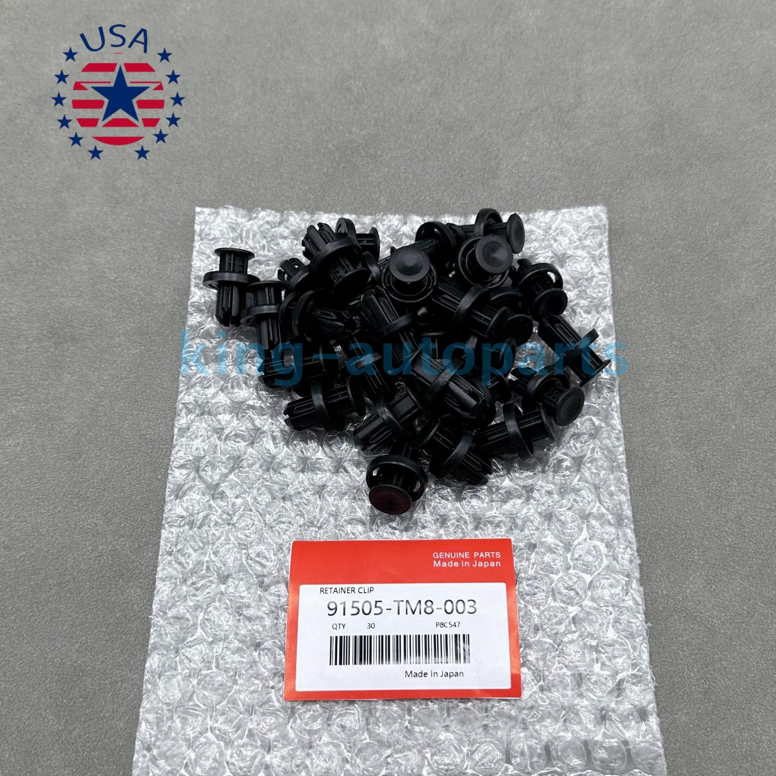 OEM! 30PCS NEW FOR HONDA BUMPER / UNDER COVER RETAINER CLIP 91505-TM8-003 US