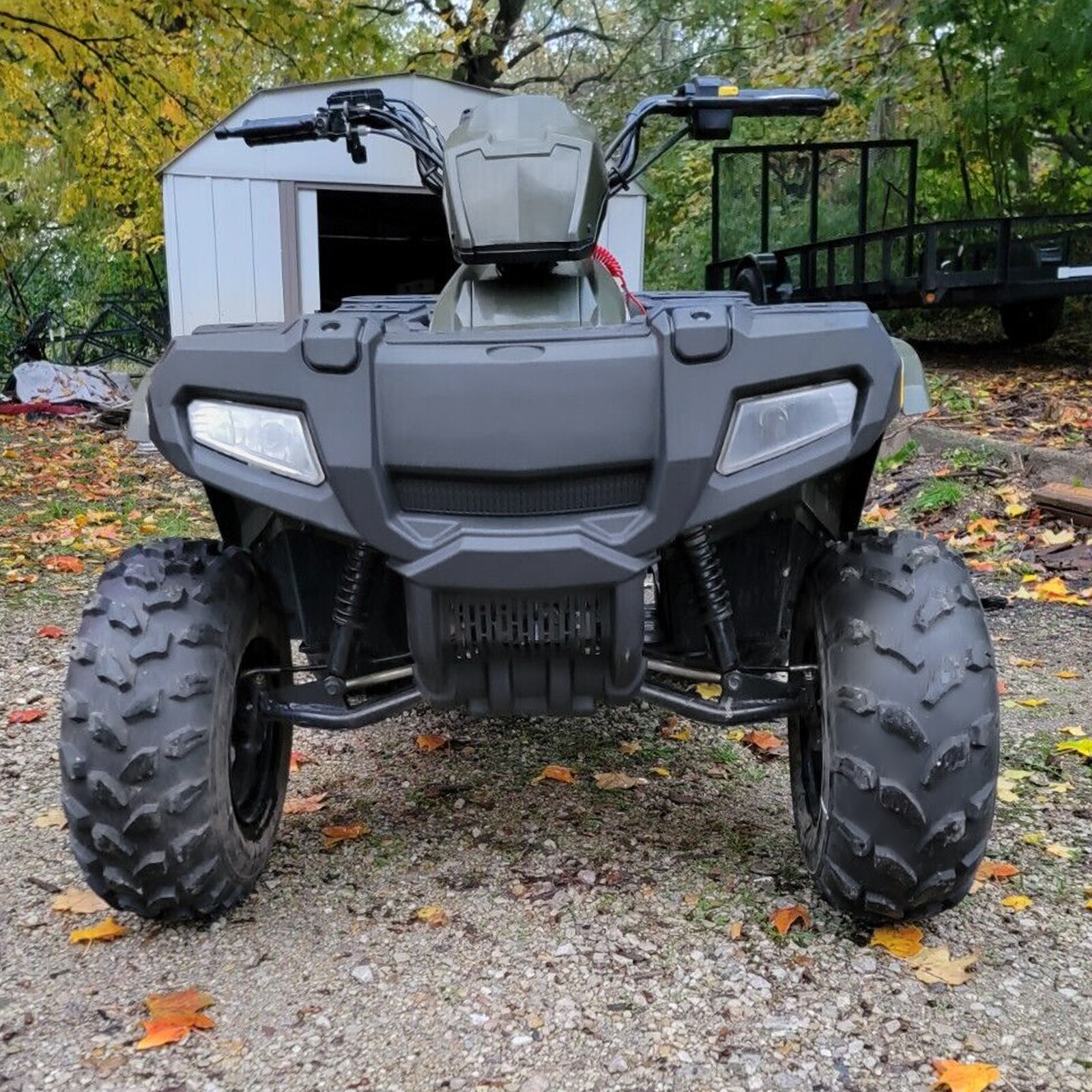 FOR 2007-2022 POLARIS SPORTSMAN 90 110 BLK FRONT BUMPER FACIA GUARD #0453352-070