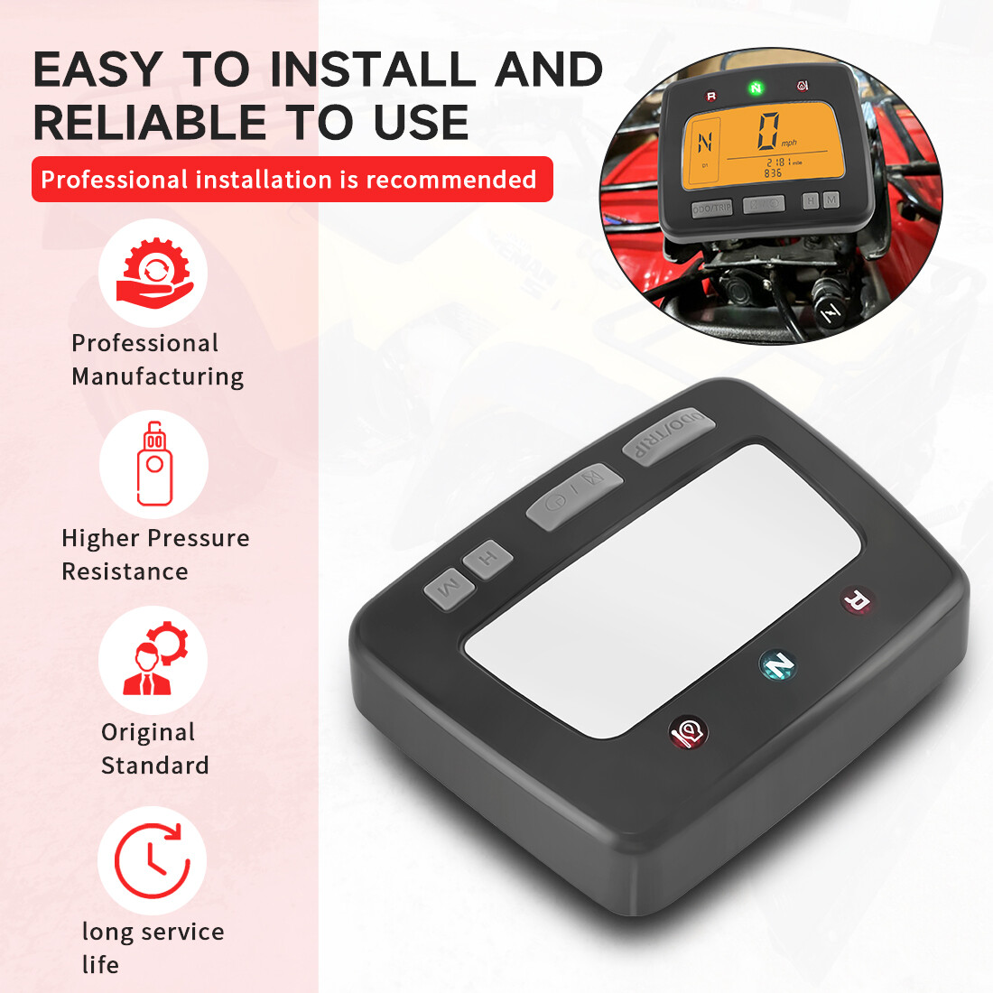 Fit For 1998-2001 Honda Foreman 450 TRX450S 4x4 S Speedometer Dash Upper Cover