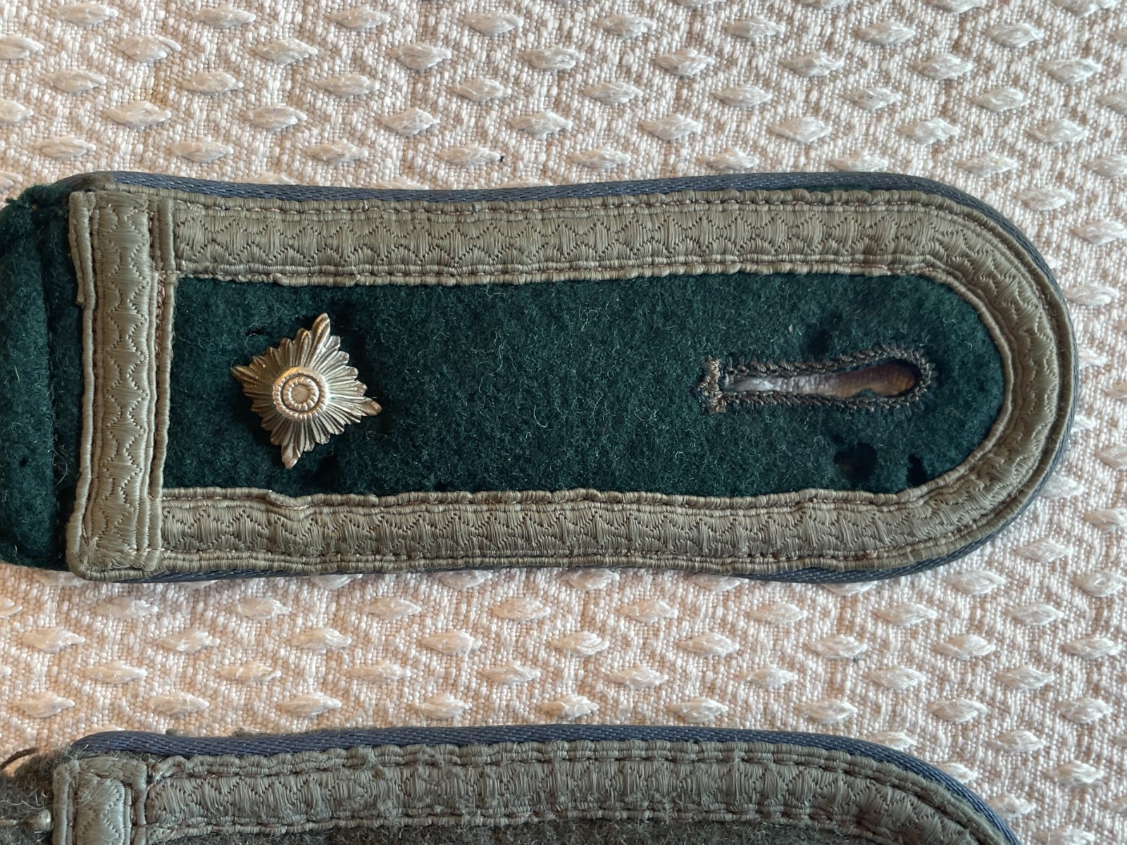 PAIR OF ORIGINAL GERMAN WW2 WWII MOTOR TRANSPORT NCO SHOULDER BOARDS EPAULETTES