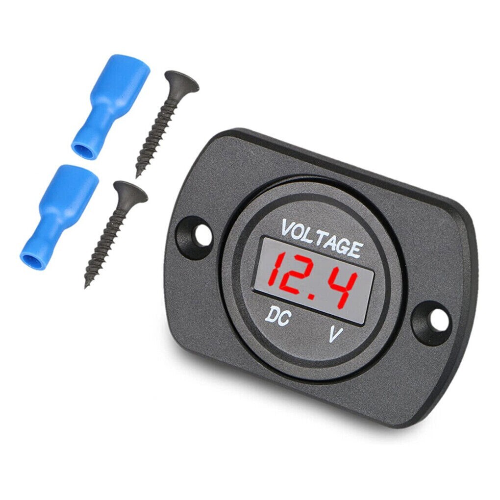 Volt Gauge Meter Voltage LED Digital Display DC 12V-24V Car Panel Voltmeter