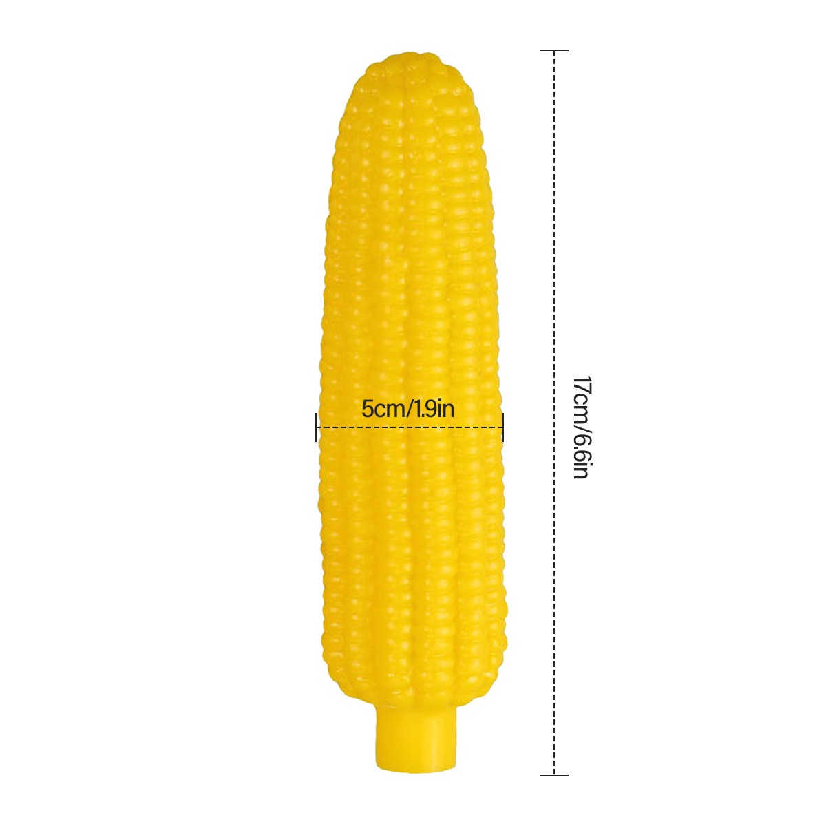 Durable Indestructible Dog Chew Toy - Squeaky Corn Stick for Aggressive Chewers