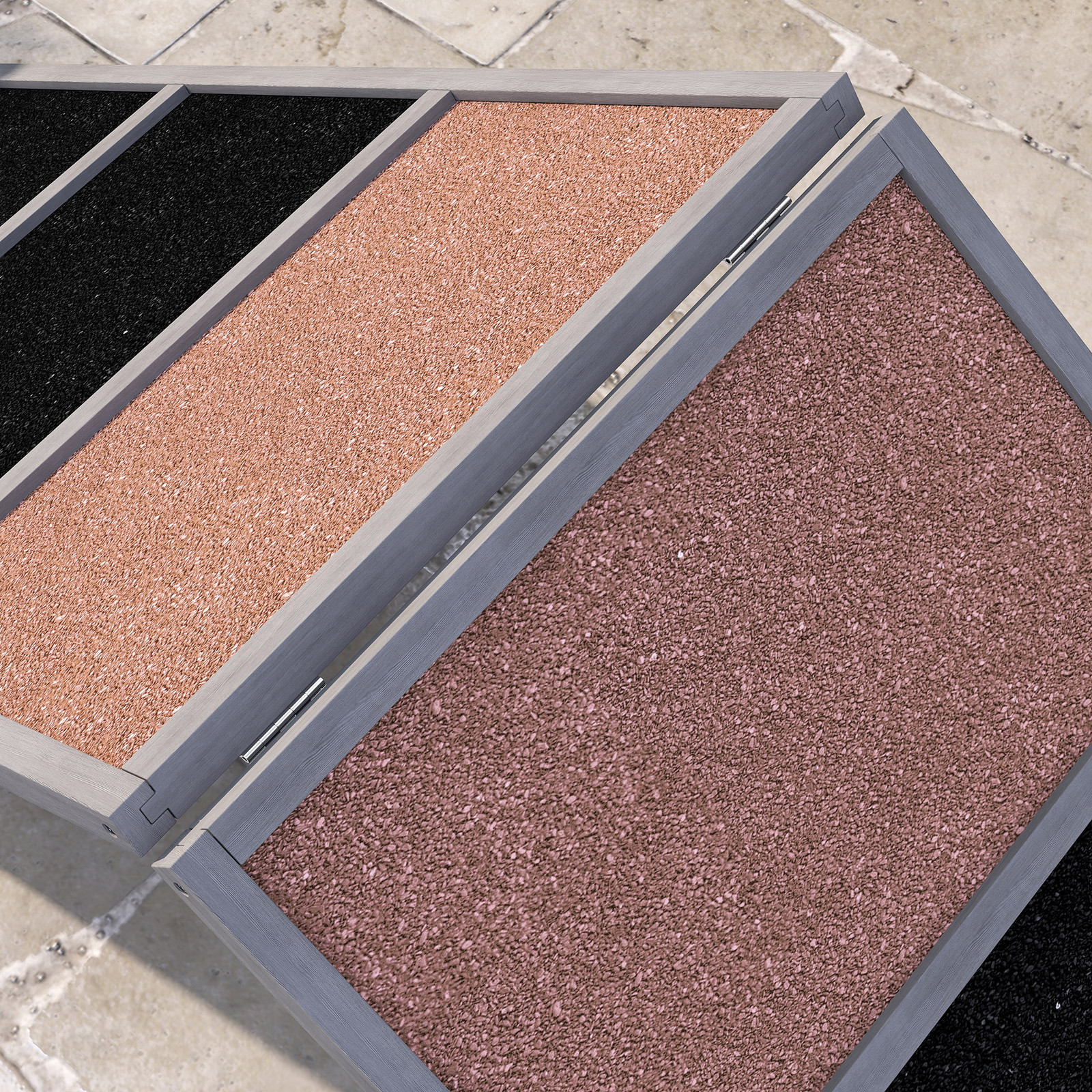 PawHut Dog Agility Equipment Ramp with Non-slip Surface, A-frame, Gray