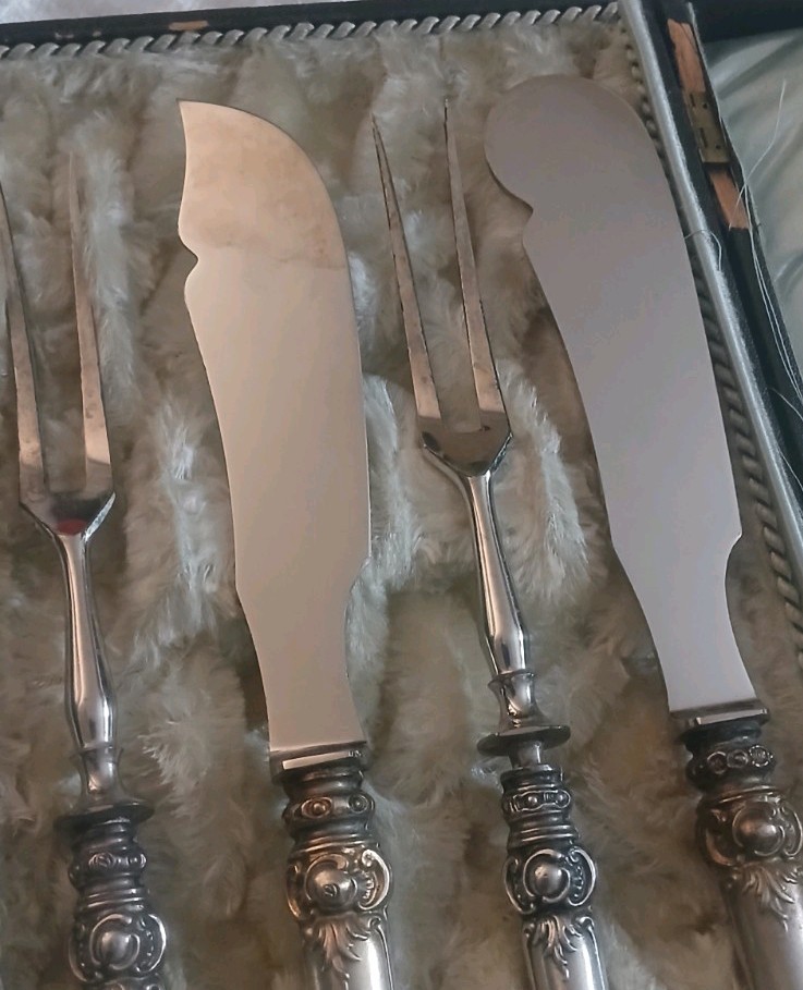 Antique 800 German Silver Fish Set Original Box W. Schwechten Berlin 1853-1902