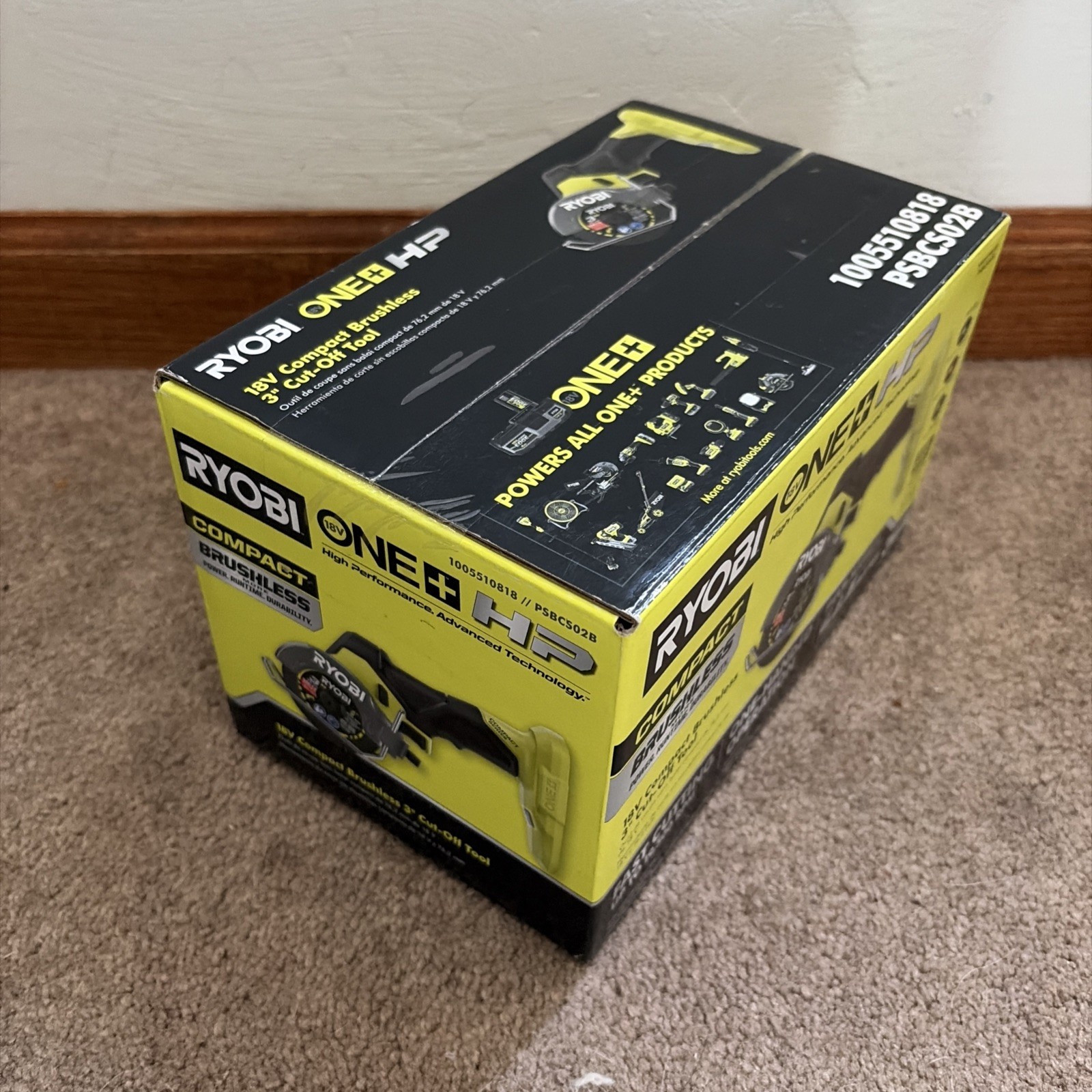 Ryobi PSBCS02B 18V Brushless Cut-Off Tool Compact Series Tool Only NEW OEM