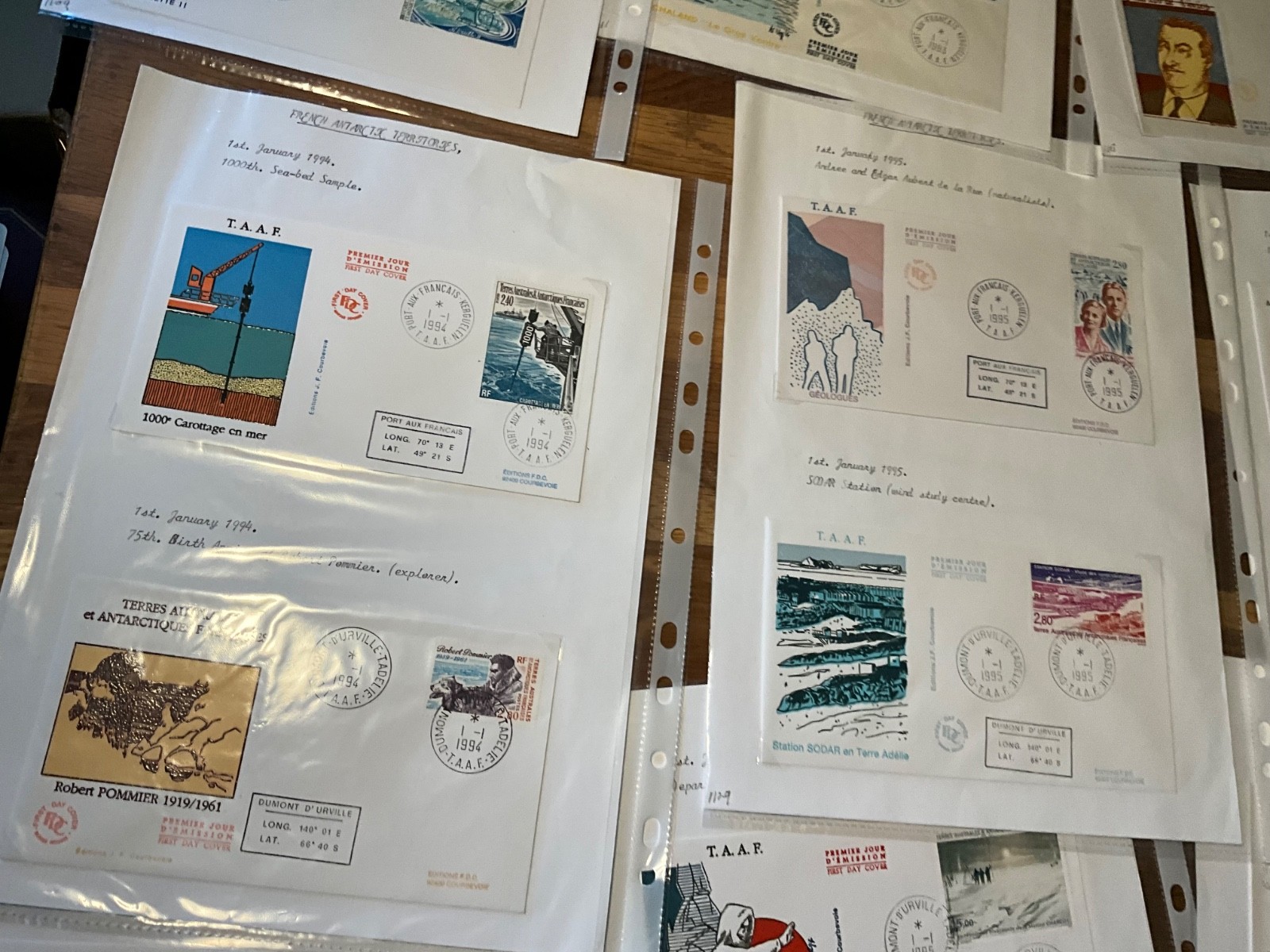 French Antarctic Territory fdc large lot 103 covers h13