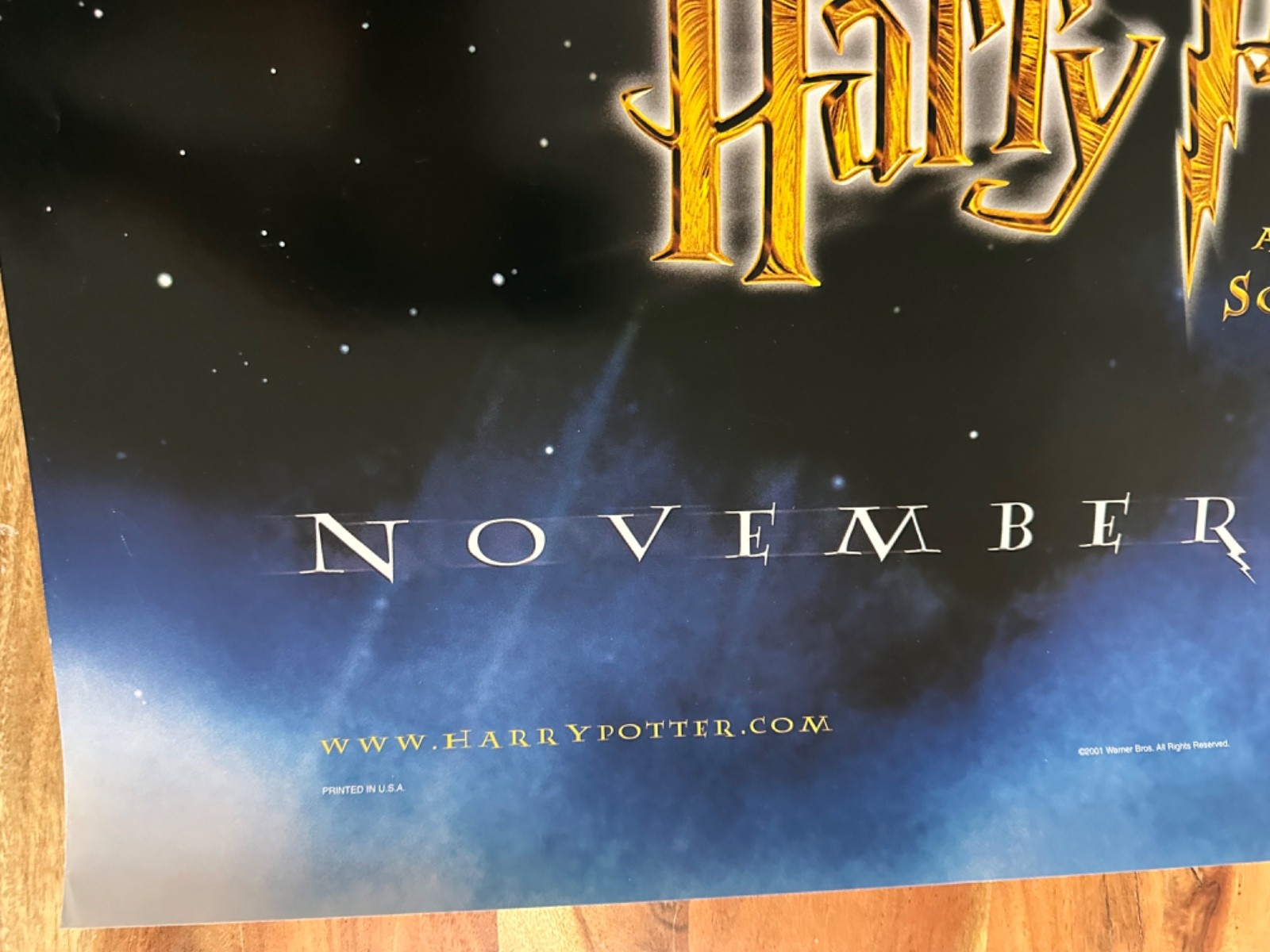 HARRY POTTER Movie Poster 27 x 40 D/S ORIGINAL ONE SHEET