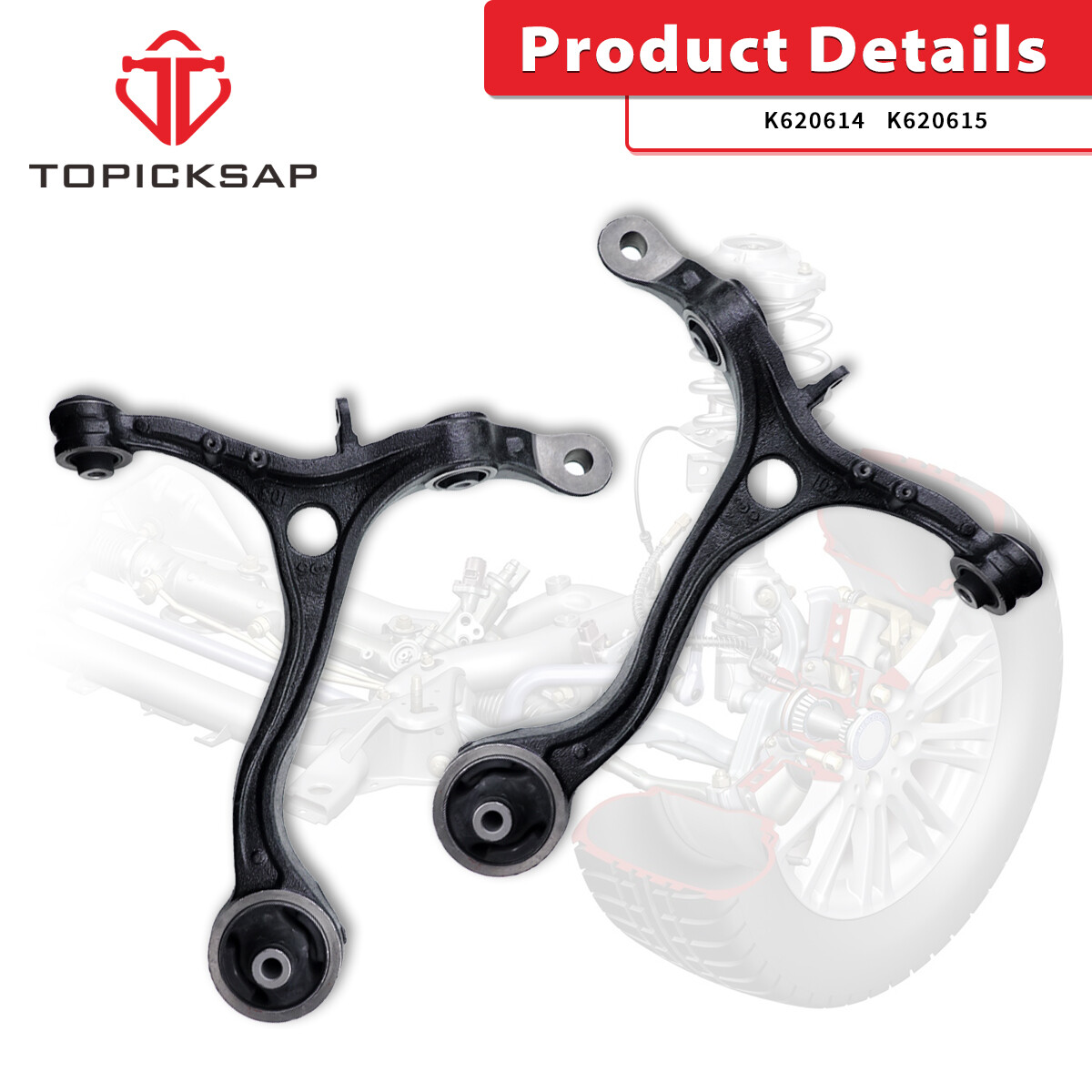 Suspension Front Upper Lower Control Arm for Honda Accord 2.4L 3.5L 2008-2012