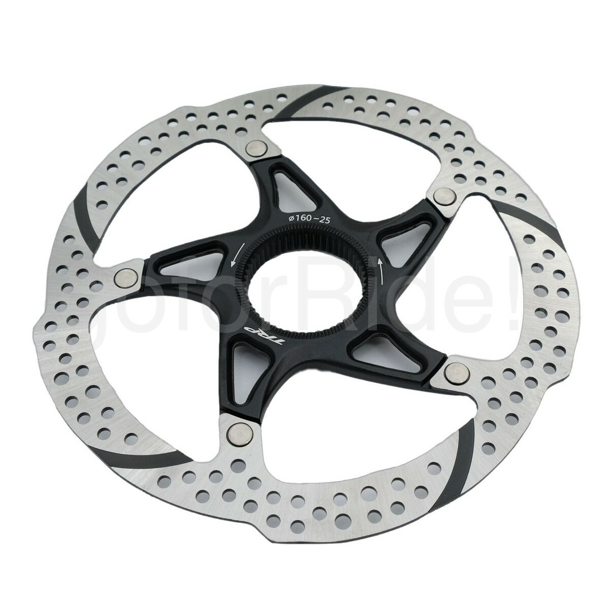 2x TRP 25 Disc Brake Rotor - 160mm Center Lock Silver/Black