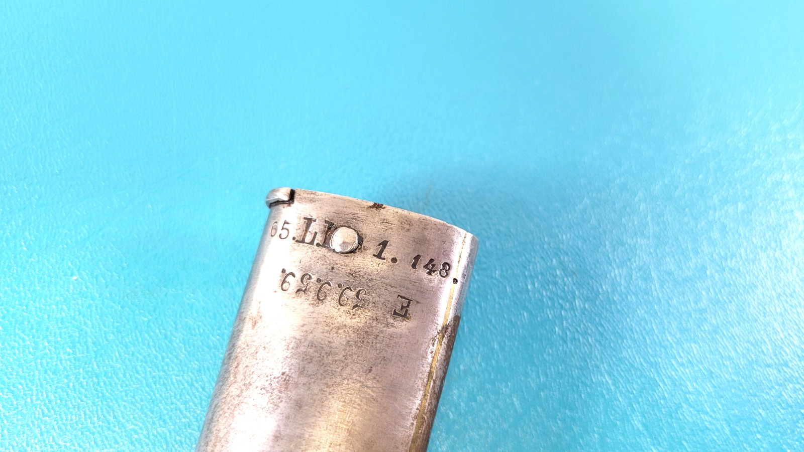 WWI German French Captured Model 1866 Chassepot Bayonet + Sheath Regt Mrk TR670