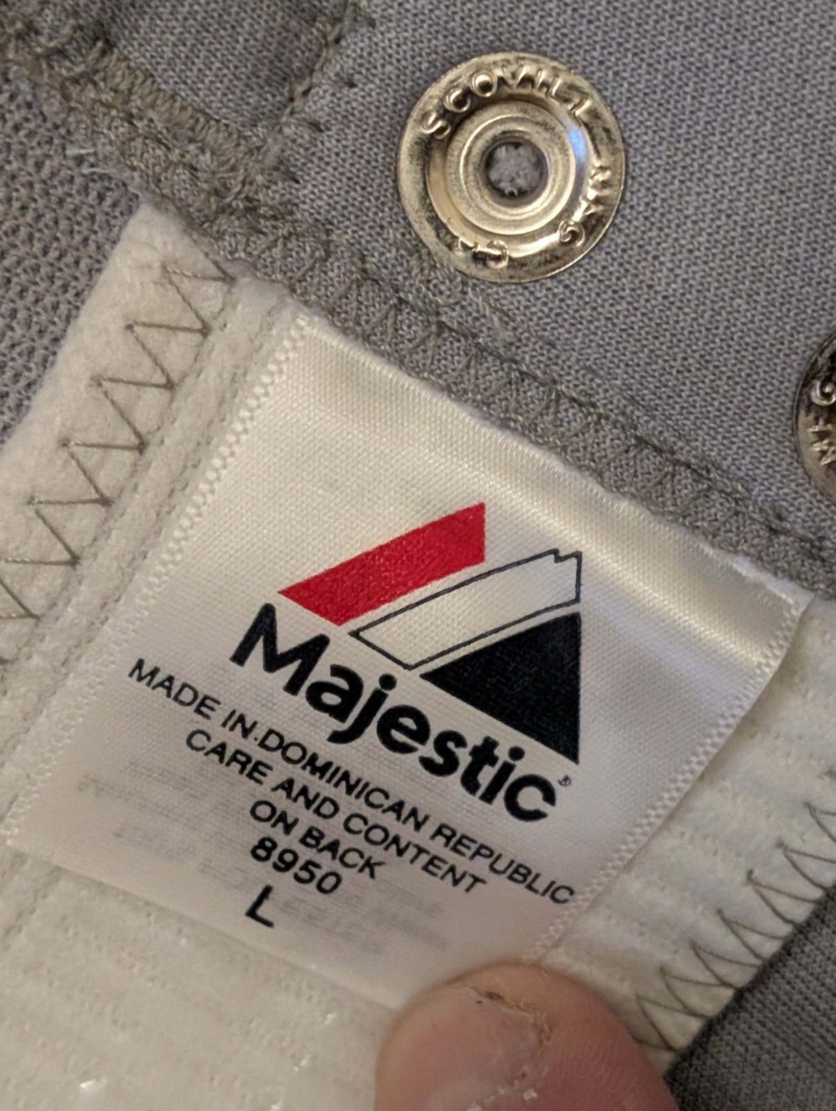 NEW Men's Majestic MLB ON-FIELD Cool Base Gray Baseball Pants L 36X32