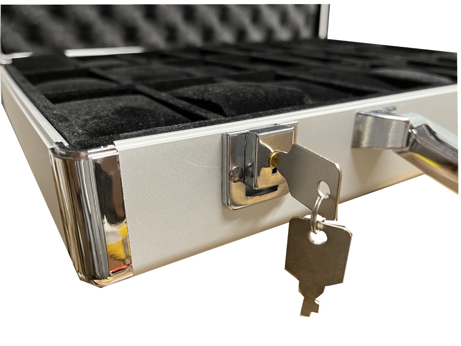 Watch Case for 24 Watches Collectors Display Storage Briefcase Aluminum Box