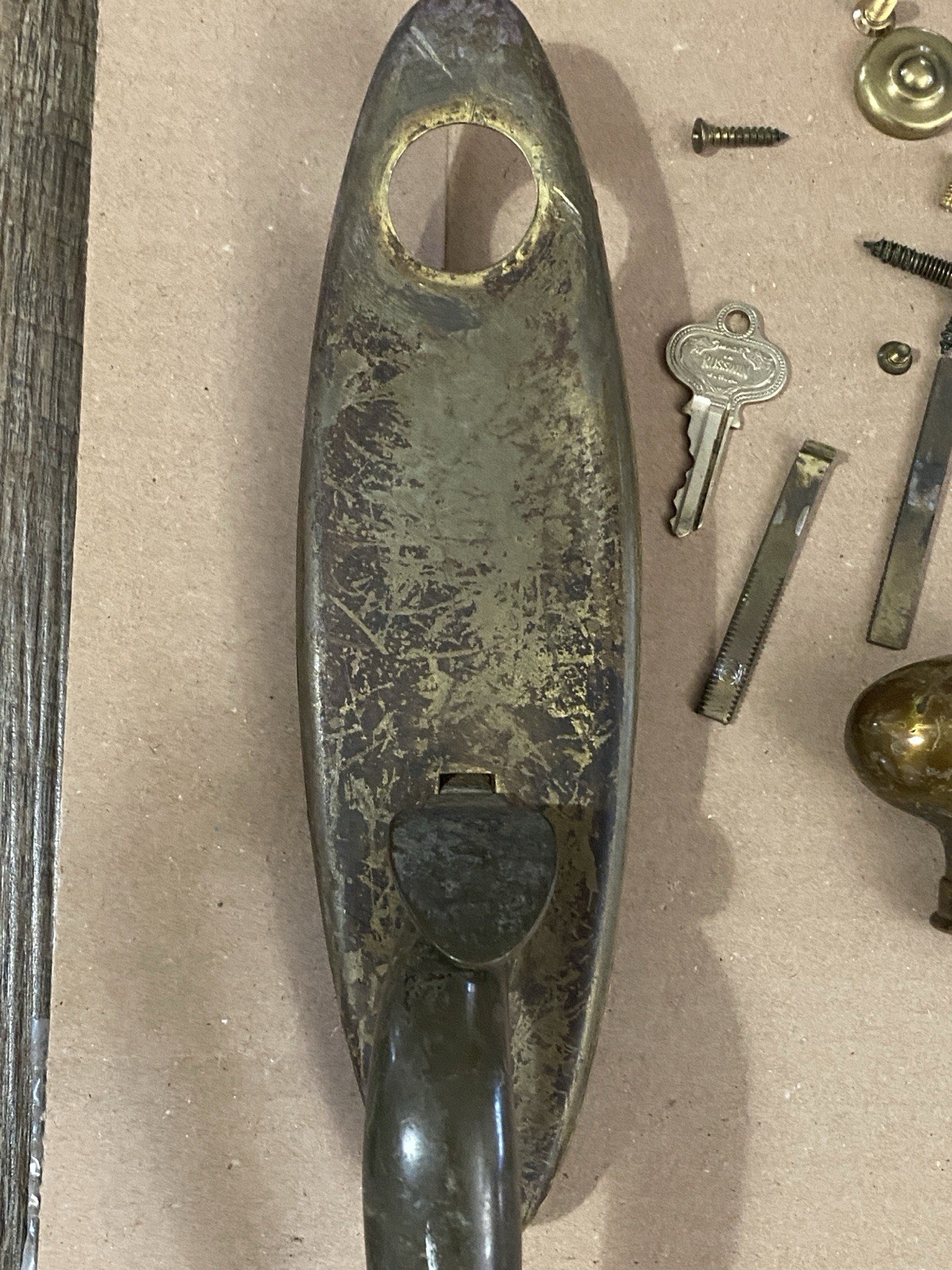 Vintage Brass Baldwin Entry Mortise Lock Set Springfield Estate Collection 1970s