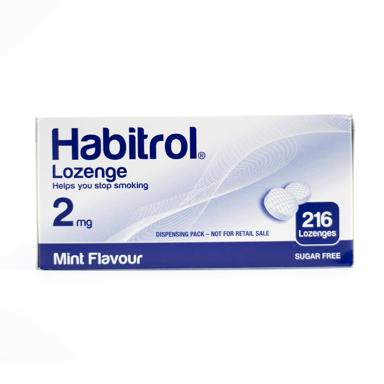 Habitrol Nicotine Lozenge 2mg MINT (1296 total pieces, 6 boxes) NEW 05/2024