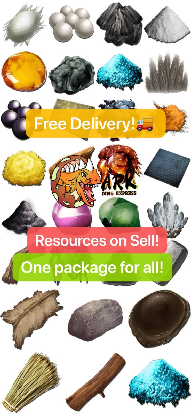 Resource Package Top Value ARK🦕 Survival Ascended ASA PVE PC/XBOX/PS