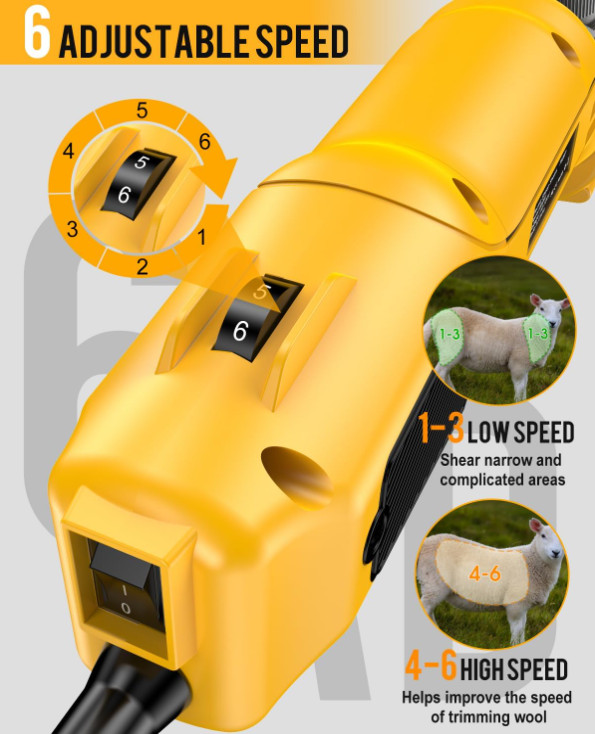 Tijeras Eléctricas Profesionales 600W para Esquilar Ovejas Cabras Alpacas, Nuevo