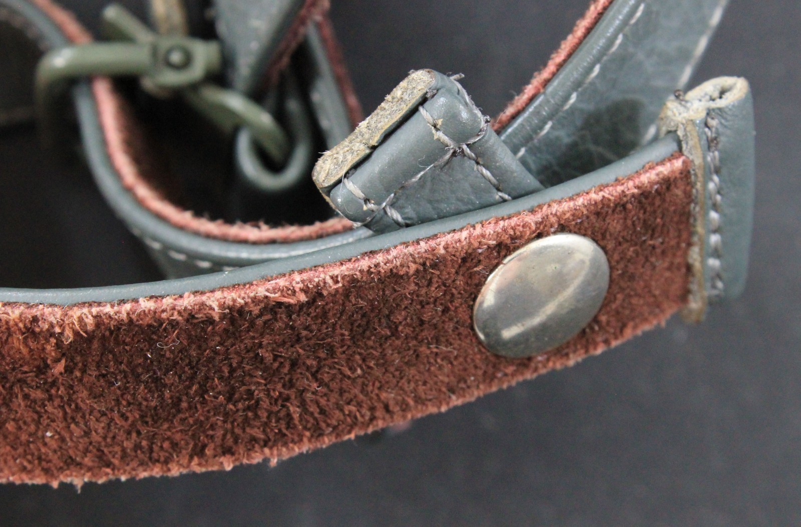 Pair Post‑War German Luftwaffe Fallschirmjäger Paratrooper Helmet Chin Straps