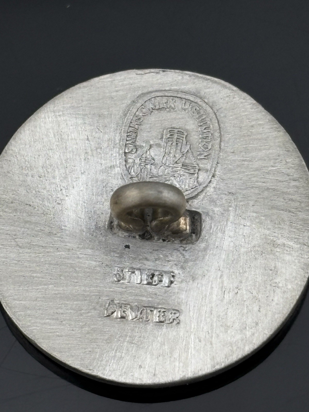 VTG Stieff Smithsonian Series Washington Inaugural Pewter Blazer Buttons in Box