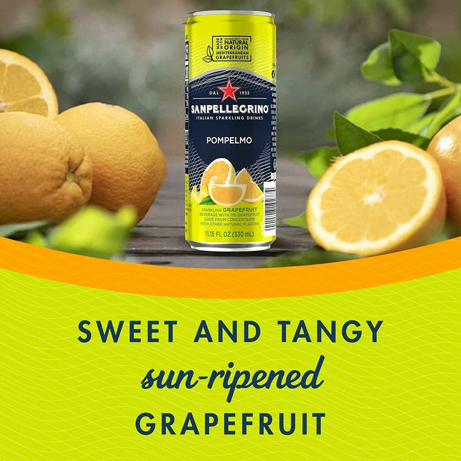 San Pellegrino Sparkling Fruit Drink 24 pack Variety 11.15oz Cans 4 Flavors