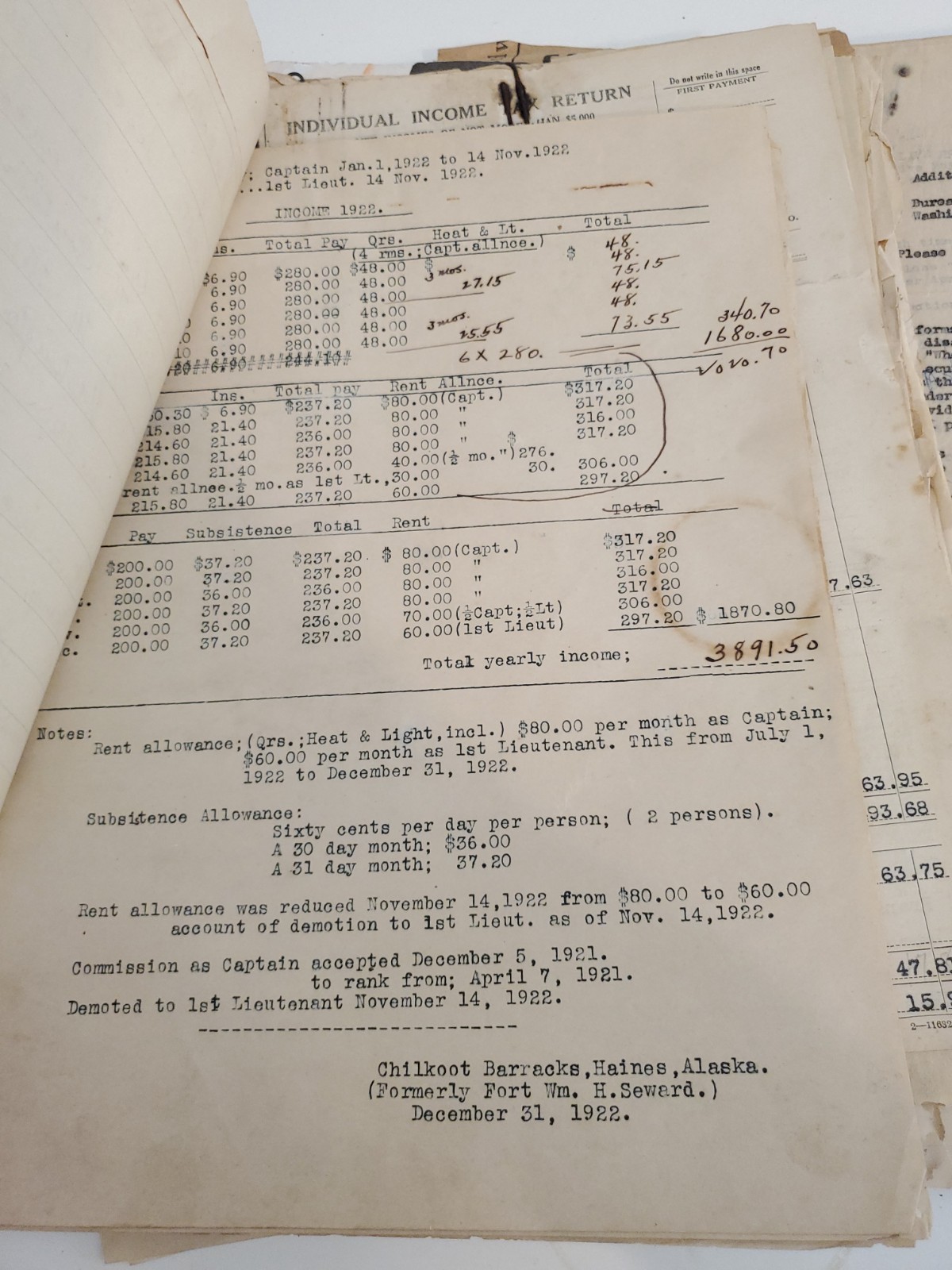 Huge 13.8lb Frank W. Halsey Army Estate Ephemera Lot 1910s-1950s VPI Chilkoot ++