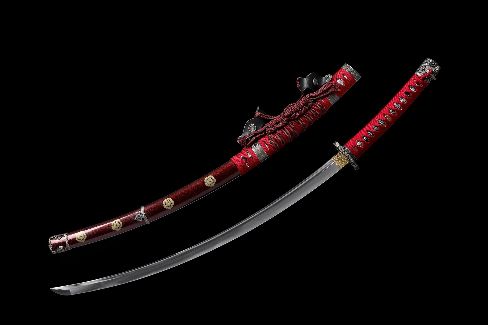 Japanese Samurai Katana Real Tachi Sword Full Tang T10 Steel Battle Ready Sharp
