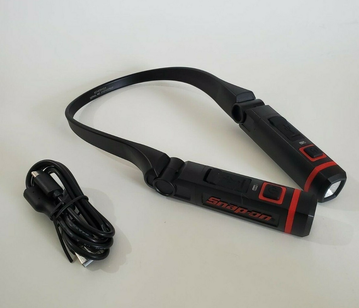 Snap on tools 300 lumens NECK or HEAD BAND flexible 2 sides pivot removable NEW!