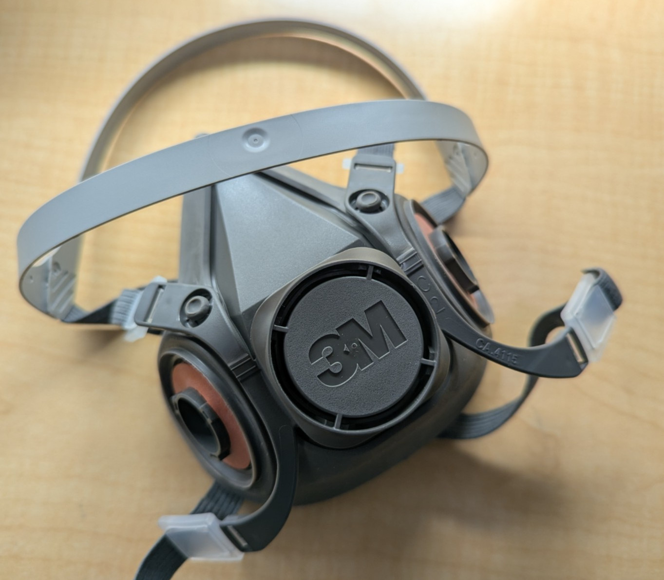 3M 6300 Half-Face Reusable Respirator, NIOSH, Bayonet, 4-Point, Large,