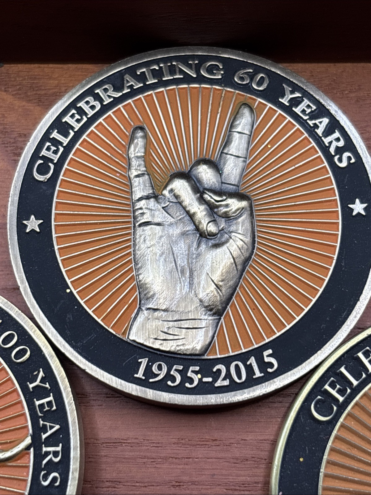 Lot Of 5 Coins Texas (UT) Longhorns Football Medallions University Of Texas