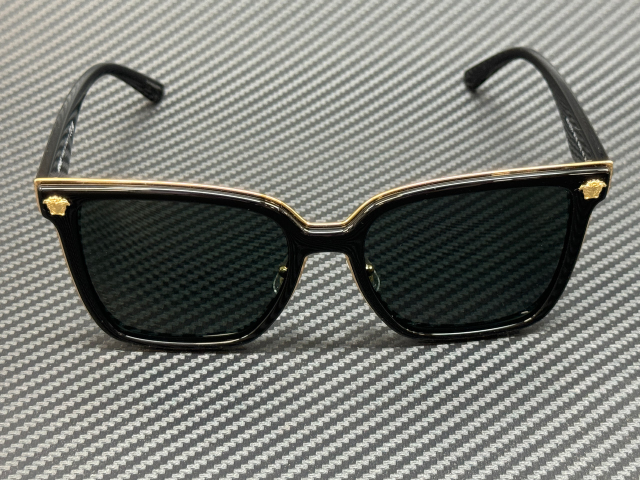 VERSACE VE2278D GB1 87 Black Grey Women's 58 mm Sunglasses