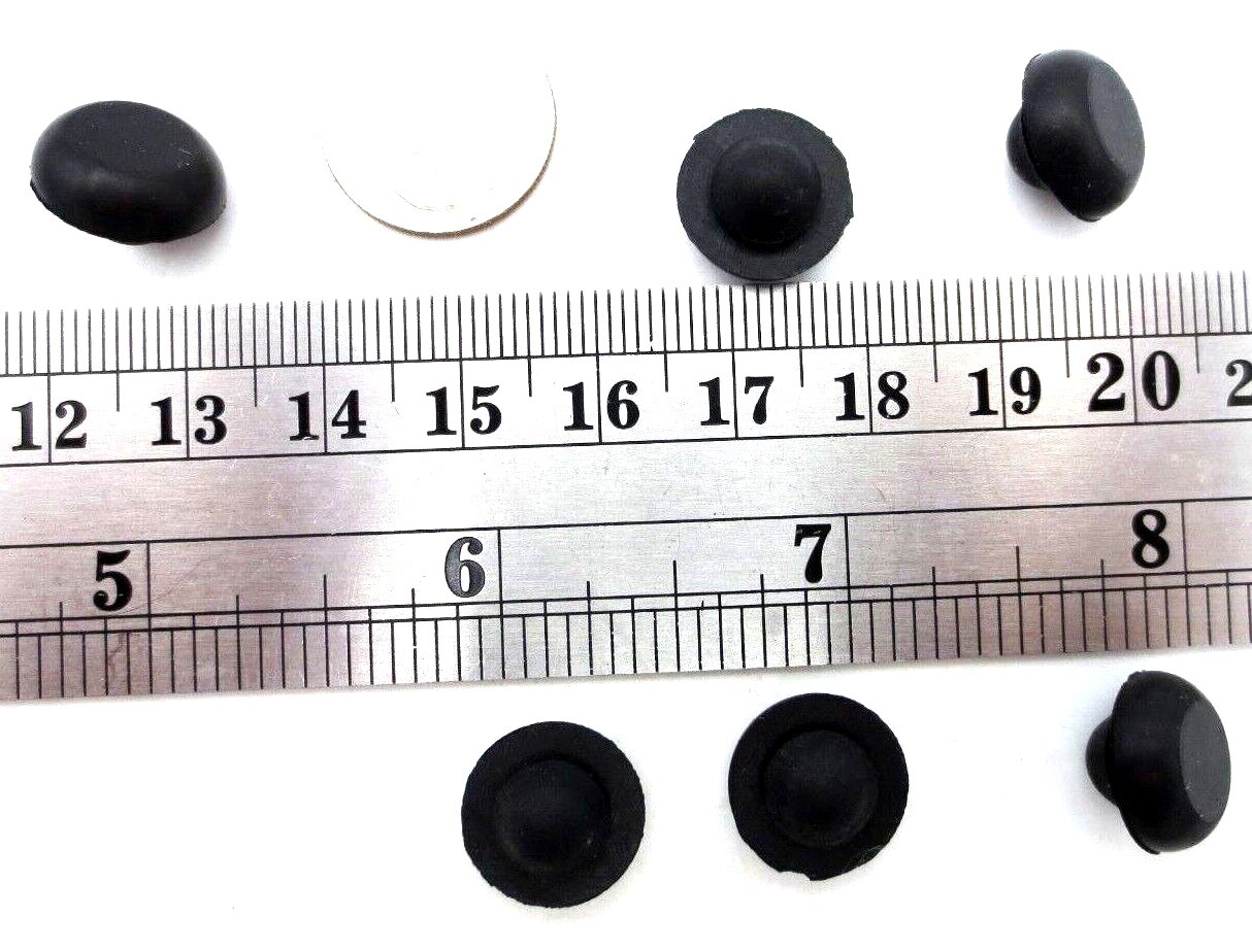 1/4" Hole Fit Rubber Grommet Bumper Push-In For 1/4" Hole 1/16" Panel - Durable!