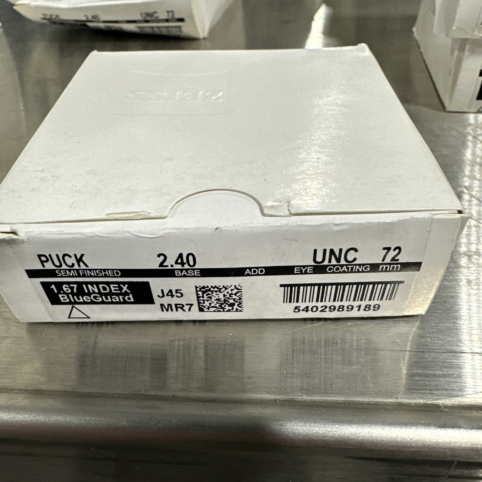 Zeiss BlueGuard Blue Light Lens Puck 1.67 Index 2.40 Base *New*