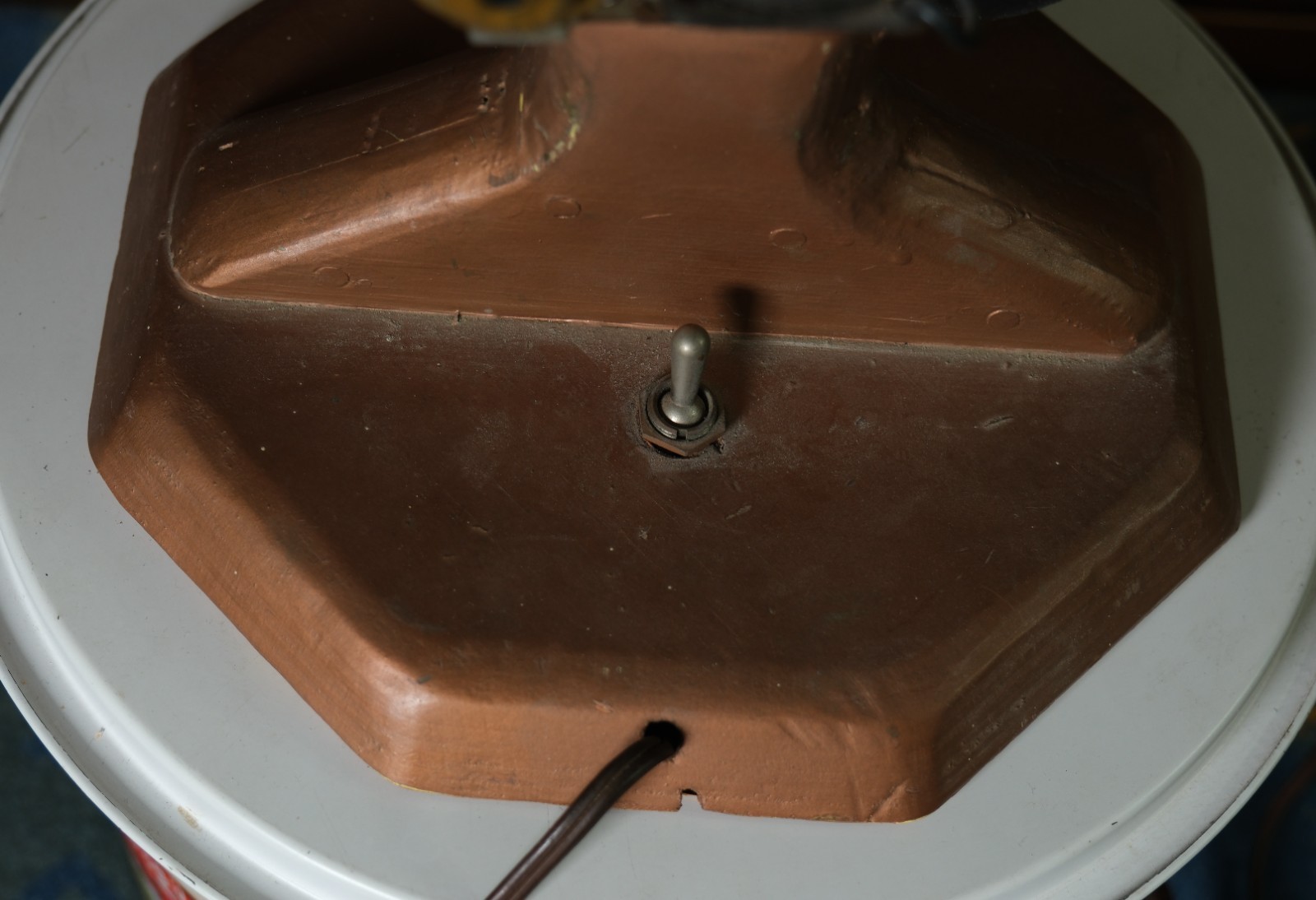 Vtg 1950's 1960's Motorized Hypnosis Vortex Wheel Hippy Drug Trip Folk Art AS-IS