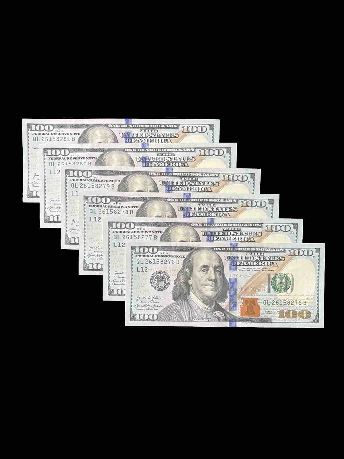 $100 Bill (One Hundred Dollar Bill) – Lightly Circulated 2021 US Currency