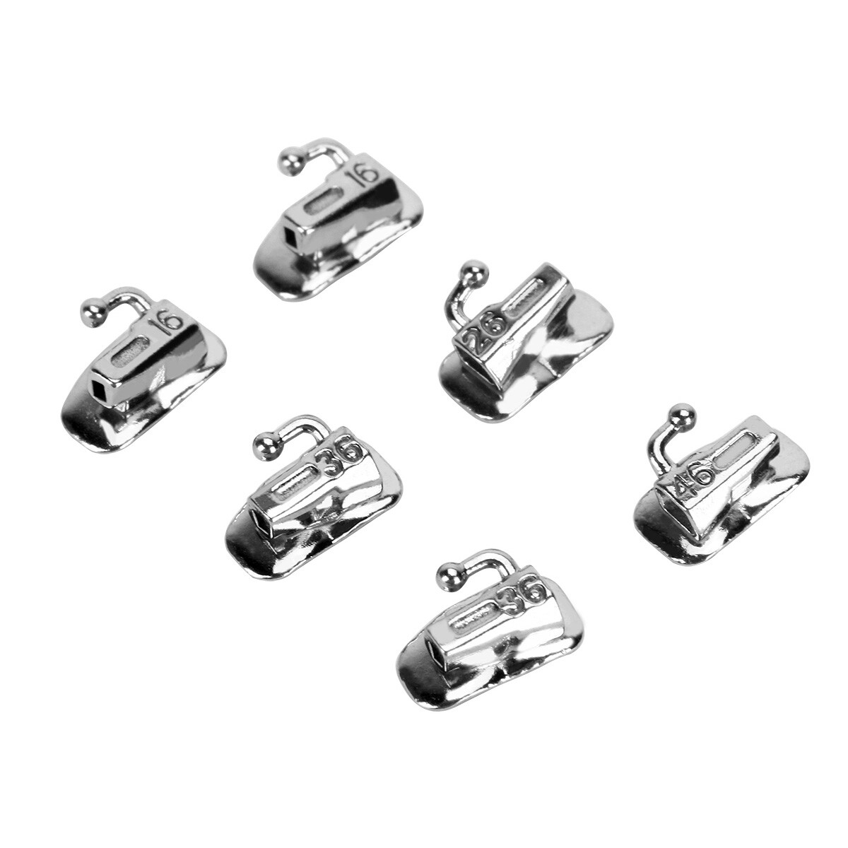 50Sets Tubos bucales de ortodoncia dental 1st Molar Roth/MBT 018/022 Bondable US