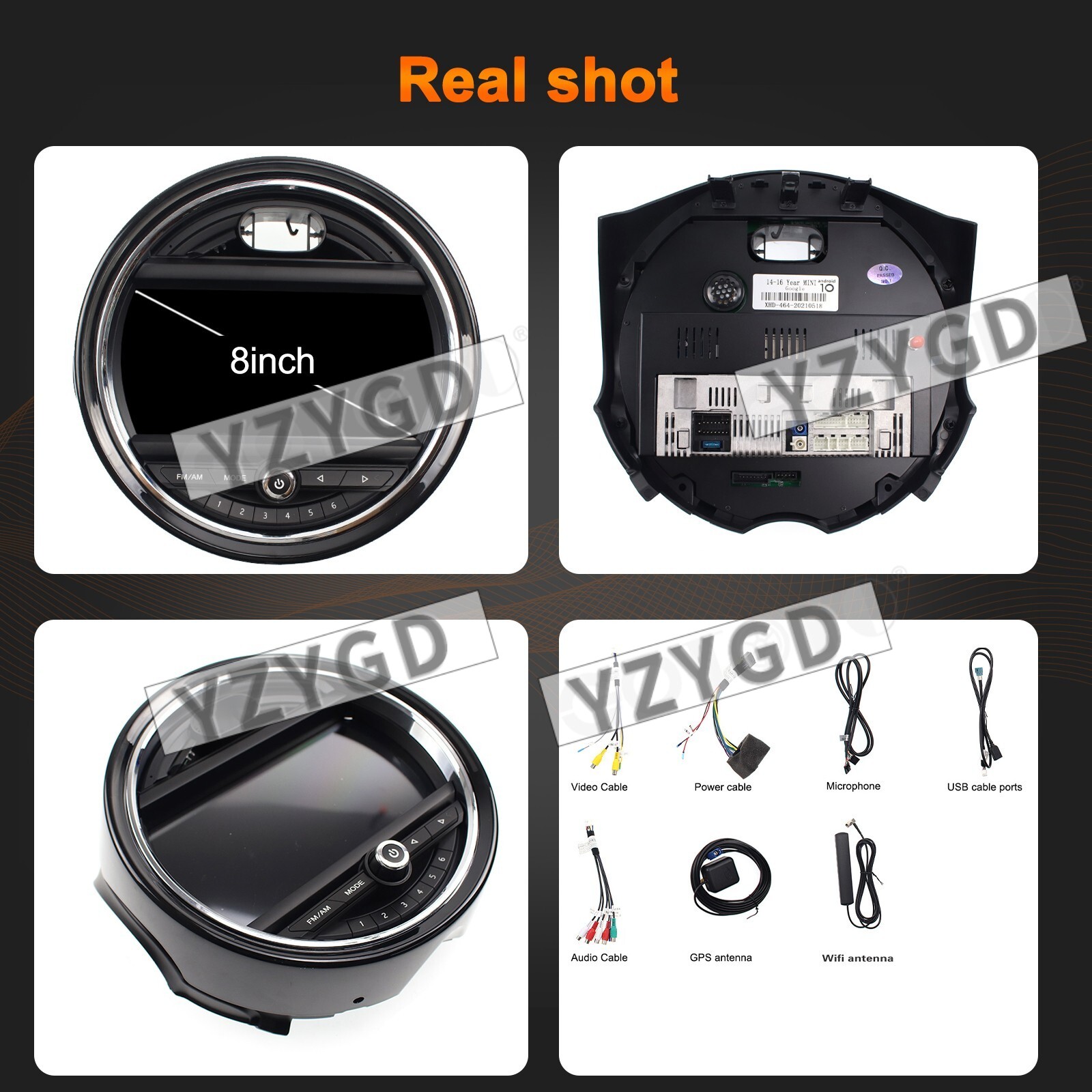 For BMW Mini Cooper 2015-2019 Android CarPlay Car Radio 2Din Stereo Receiver GPS