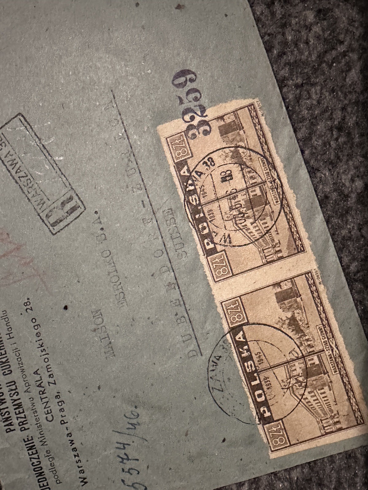 POLAND COVER 1946 STATE CONFECTIONERY INDUSTRY UNITY TO SWITZERLAND