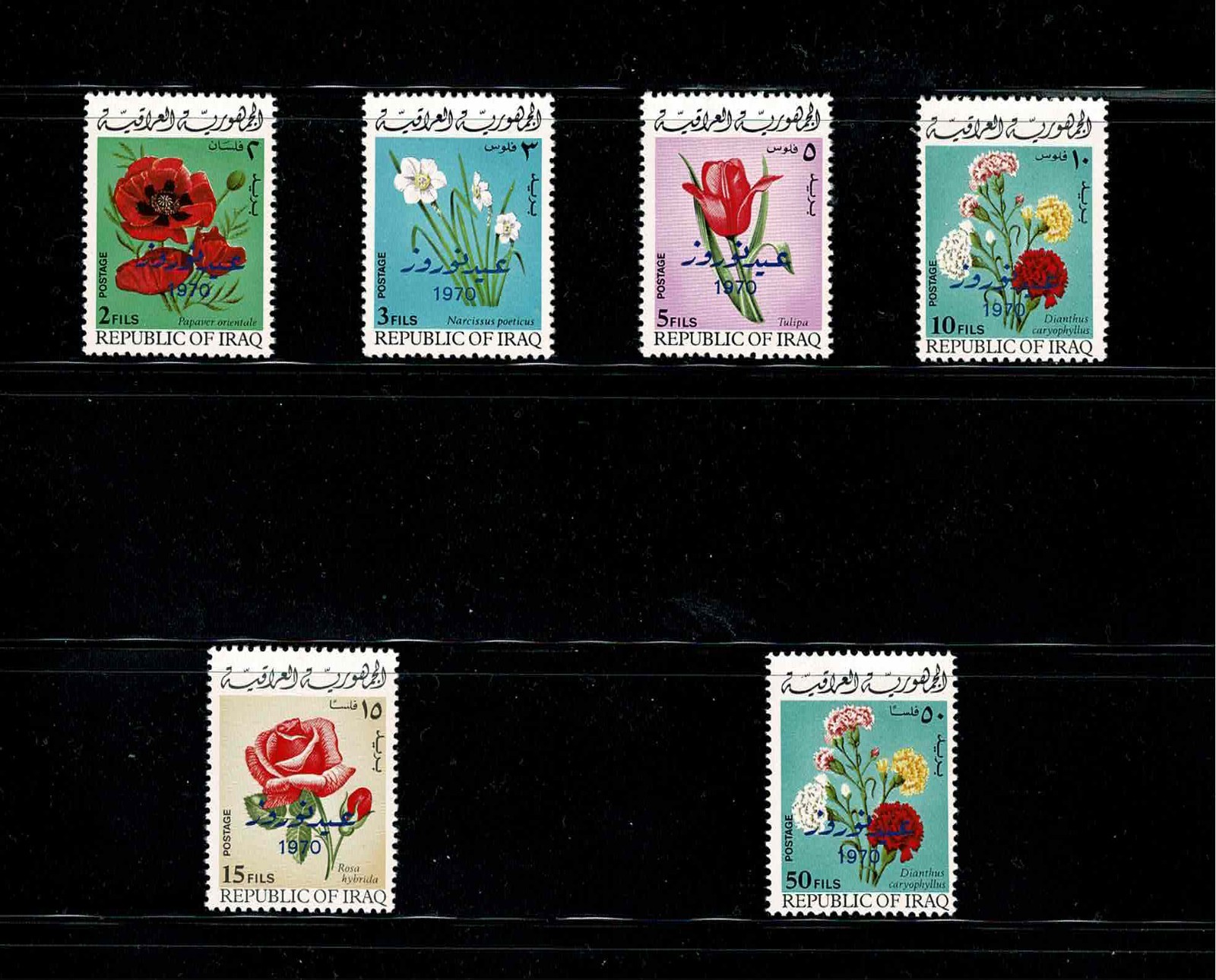 KURDISH NEW YEAR 1970.COMPLETE SET CONSIST FROM 6 STAMPS MNH.