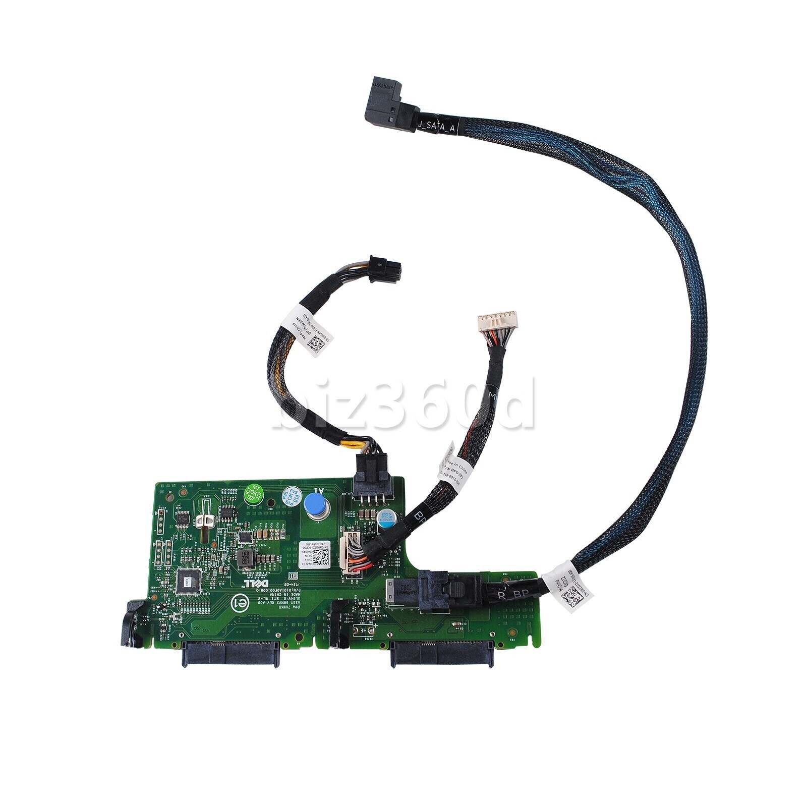 Dell R730xd 2x 2.5" SFF Rear Flex Bay HDD Backplane with Cable 6WNVX NHDXG USA