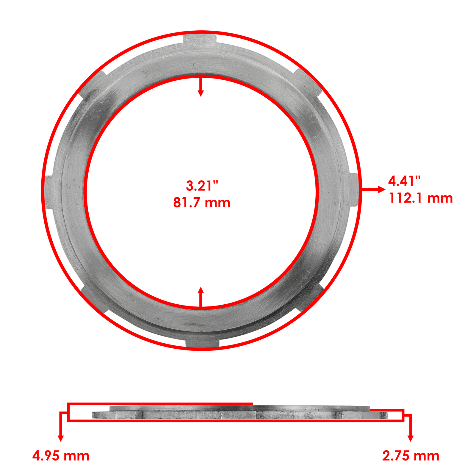 Clutch Friction Plates Kit for Honda Rincon 680 TRX680FA TRX680FGA 2008 - 2023