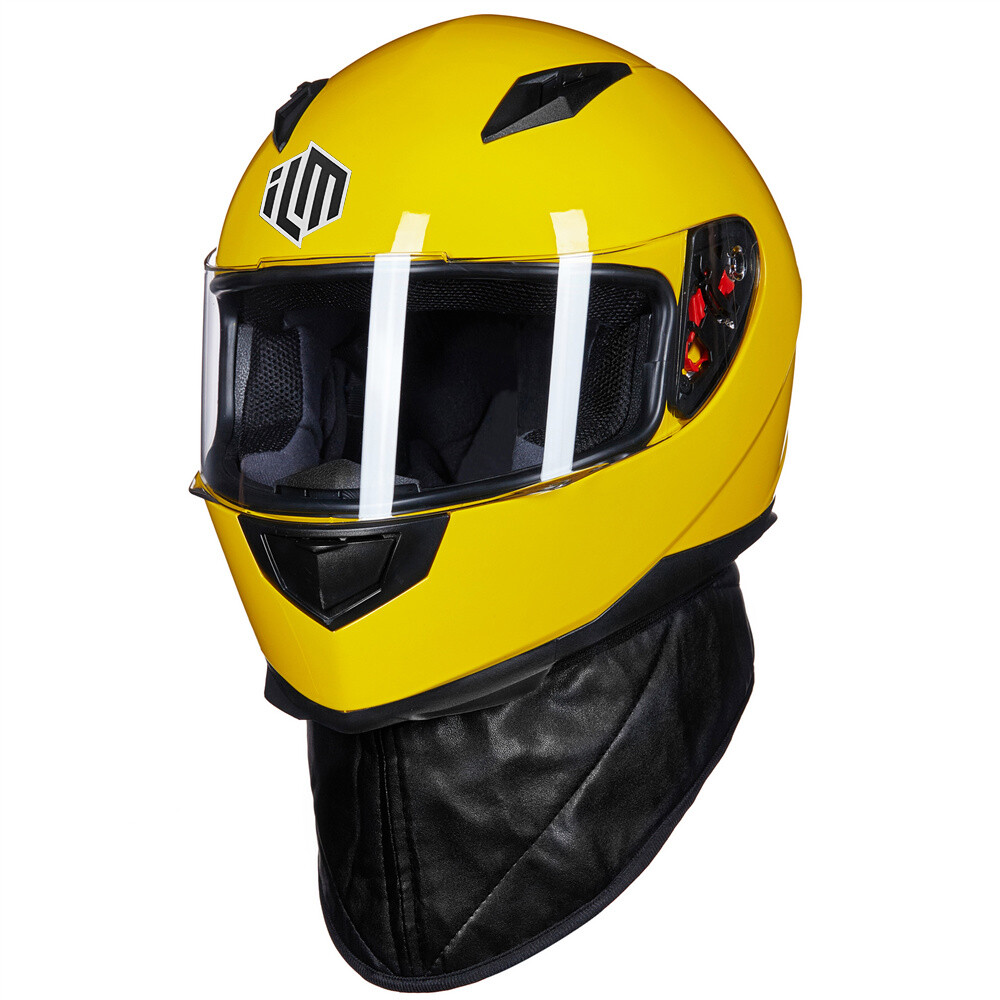 ILM Seller Refurbish Full Face Motorcycle Helmet with Neck Scarf Winter DOT