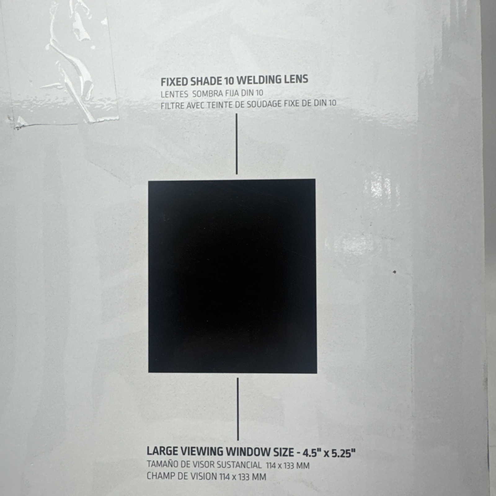 LINCOLN ELECTRIC Welding Helmet with No. 10 Lens 4-1/2 in. x 5-1/4 in View Area