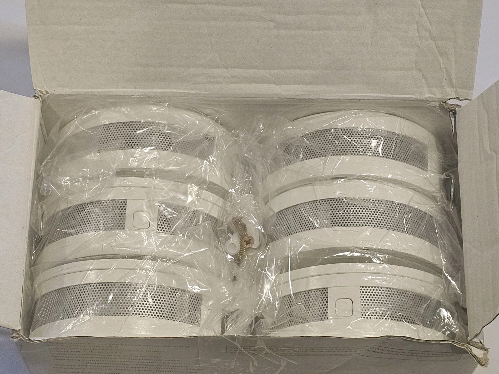 6 Pack Upgraded Interlinked Smoke Carbon Monoxide Detector, Battery Powered