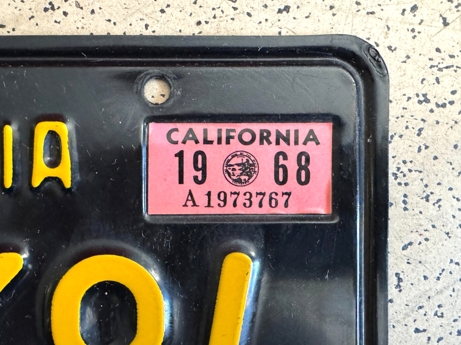 1968/1964/1963 CALIFORNIA license plates *PAIR* — DMV CLEAR — ORIGINAL car tags