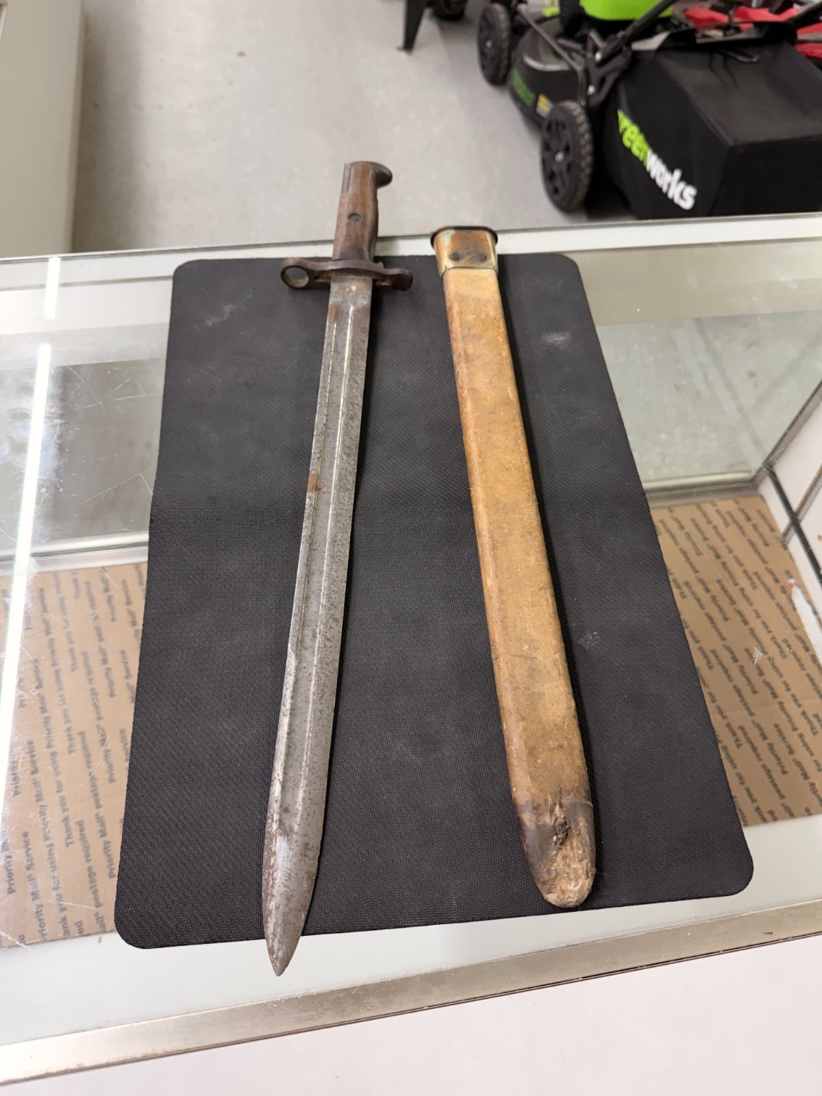 Vintage U.S. Bayonet – S.A. Springfield Armory 1917 – Collectible- Wood Handle