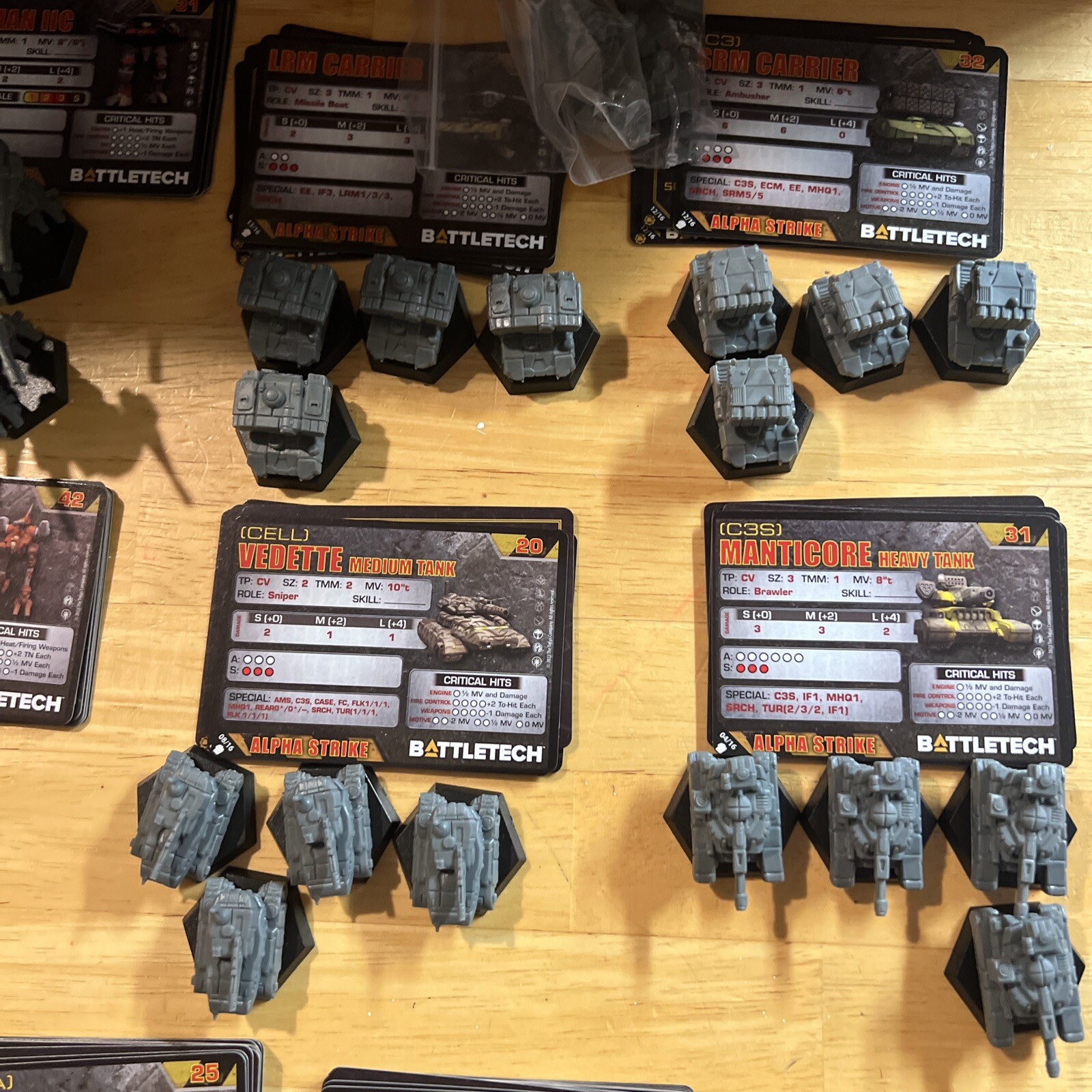 Battletech - Large Selection of Individual Vehicles [Mercenaries Kickstarter]