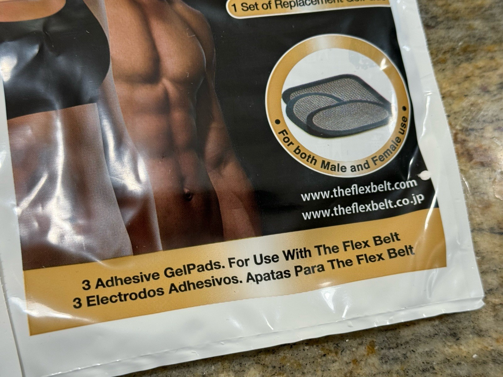 NEW 10 LOT The Flex Belt GEL Replacement Pads Abdominal Toning Gelpads 02/2025