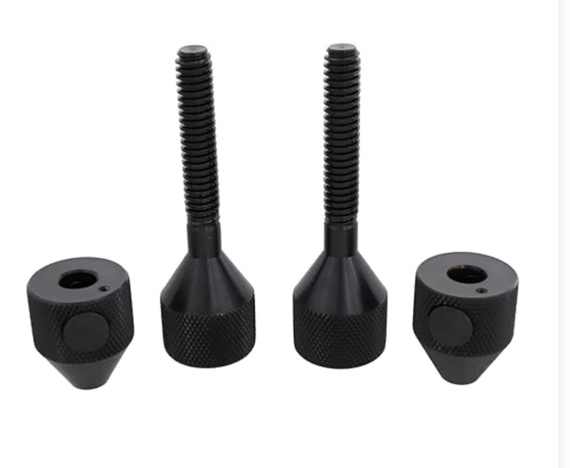 2Pcs Push Button Carbon Steel Flange for 5/8”to 17/8” Holes