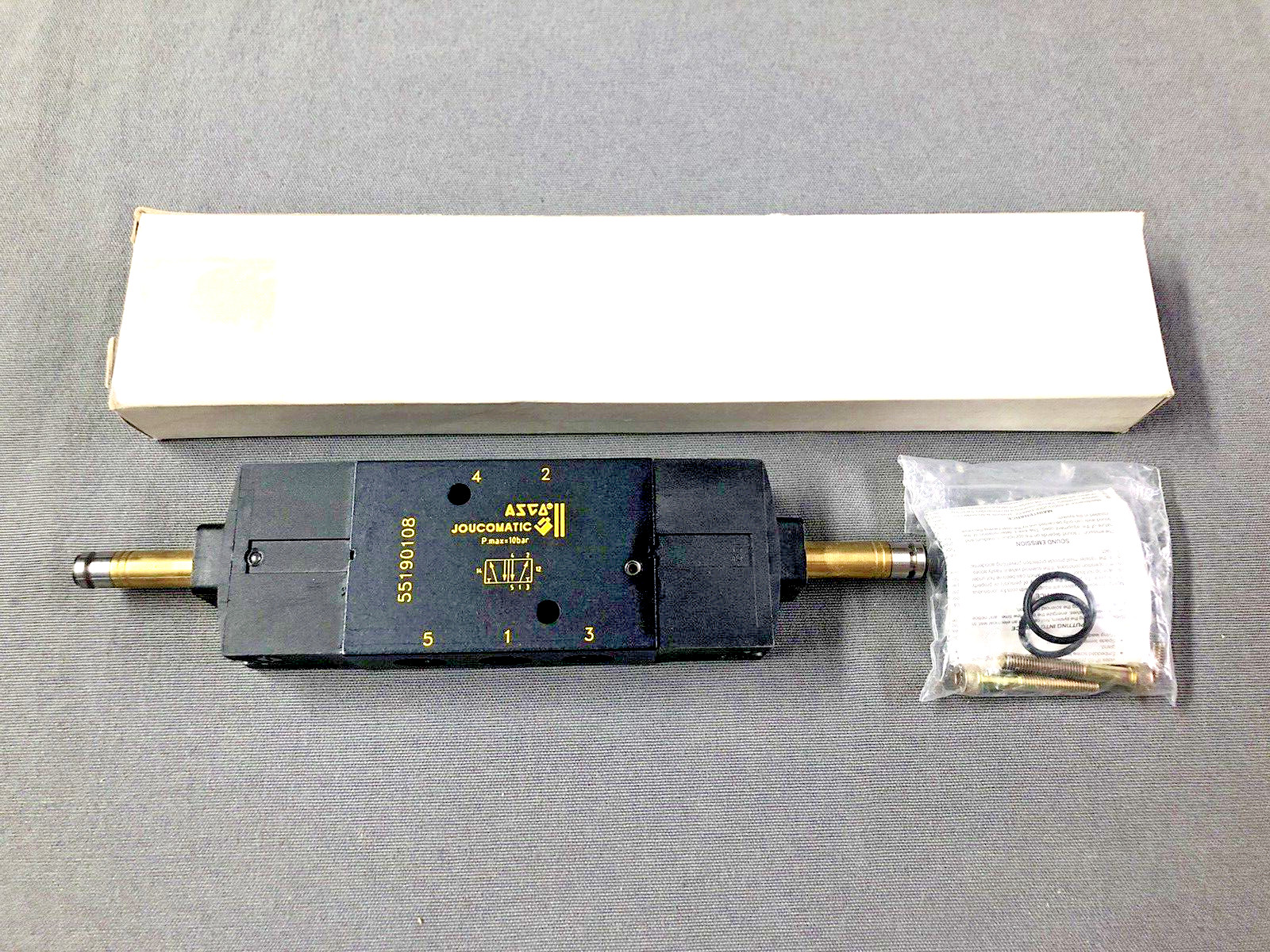 ASCO Joucomatic 55190108 Solenoid Valve 1/4" Port (No Coils)